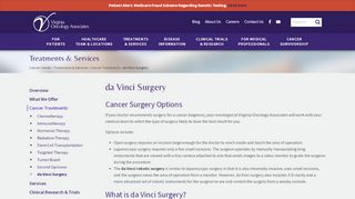 
                            9. da Vinci Surgery - Virginia Oncology - Virginia Oncology Associates