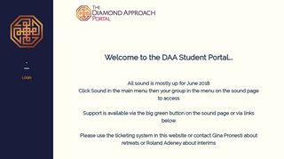
                            4. DAA student portal homepage - Diamond Approach Australia
