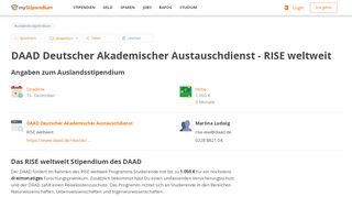 
                            6. DAAD Deutscher Akademischer Austauschdienst - RISE ...