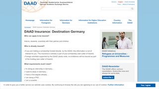 
                            4. DAAD Insurance: Destination Germany - DAAD - Deutscher ...