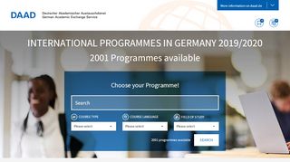 
                            5. DAAD - International Programmes - Homepage