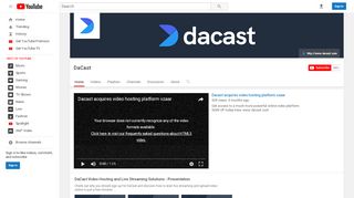 
                            4. DaCast - YouTube