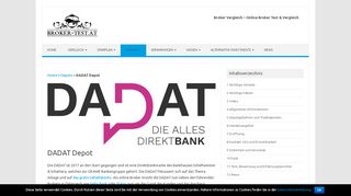 
                            9. DADAT Depot - das Wertpapierdepot der DAD.at - …