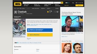 
                            3. Daebak (TV Series 2016) - IMDb