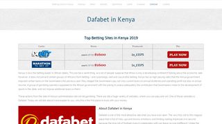 
                            6. Dafabet in Kenya: Dafabet Sport Betting Company 2019