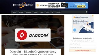 
                            4. Dagcoin – Bitcoin Cryptocurrency University Training Business?