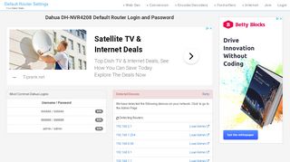 
                            6. Dahua DH-NVR4208 Default Router Login and Password