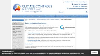 
                            4. Daikin Certified Installers Scheme - Climate Controls and Spares UK Ltd