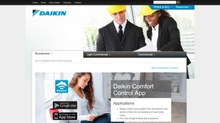 
                            6. Daikin Comfort Control App | Daikin AC