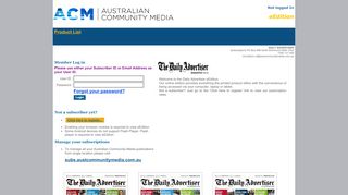 
                            4. DAILY ADVERTISER eEdition - Login