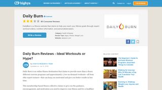 
                            10. Daily Burn Reviews - Ideal Workouts or Hype?