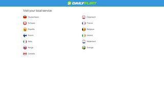 
                            6. Daily Flirt - Please select your country
