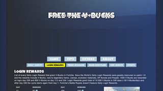 
                            9. Daily Login rewards list with V-Bucks in Fortnite - Free ...