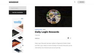 
                            5. Daily Login Rewards - Ragnarok Mobile - 1gamerdash