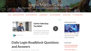 
                            8. Daily Login Roadblock Questions and Answers — …