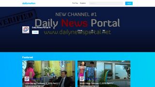 
                            3. Daily News Portal #1 videos - dailymotion