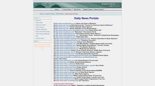 
                            9. Daily News Portals || Imam Reza (A.S.) Network