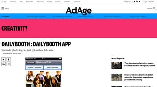 
                            5. DailyBooth : DailyBooth App | AdAge