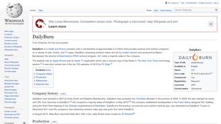 
                            7. DailyBurn - Wikipedia