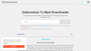 
                            9. Dailymotion To Mp4 Downloader Online, Convert Dailymotion ...