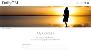 
                            1. DailyOM - My Courses