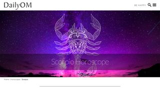 
                            5. DailyOM - Scorpio Horoscope