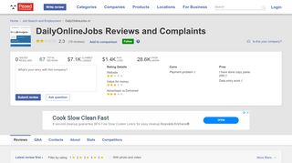 
                            7. DailyOnlineJobs Reviews and Complaints - Pissed Consumer