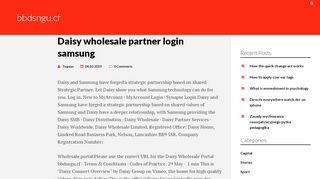 
                            8. Daisy wholesale partner login samsung - bbdsngu.cf - bbdsngu.cf