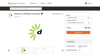 
                            5. Daisycon affiliate tracking - marketplace.magento.com