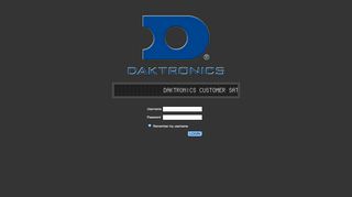 
                            6. Daktronics - login
