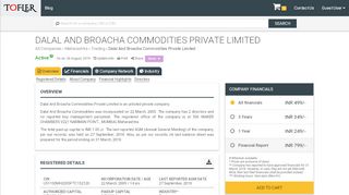 
                            7. Dalal And Broacha Commodities Private Limited - …