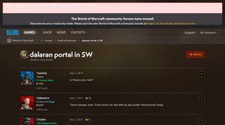 
                            3. dalaran portal in SW - World of Warcraft Forums - Blizzard ...