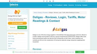
                            2. Daligas - Reviews, Login, Tariffs, Meter Readings & Contact