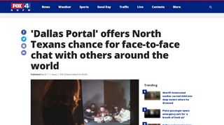 
                            2. 'Dallas Portal' offers North Texans chance for face-to-face chat with ...