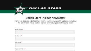 
                            8. Dallas Stars Insider Newsletter
