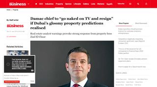 
                            6. Damac chief to “go naked on TV and resign” if Dubai's gloomy ...