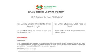 
                            3. DAMS eBooks Learning Platform