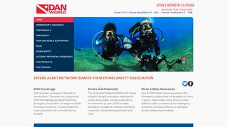 
                            5. DAN DAN World : Membership and Insurance for Scuba Divers