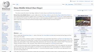 
                            6. Dana Middle School (San Diego) - Wikipedia
