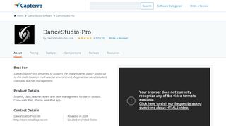 
                            6. DanceStudio-Pro Reviews and Pricing 2019