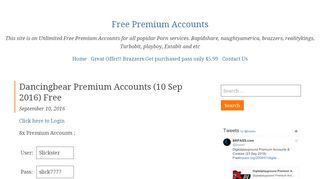
                            4. Dancingbear Premium Accounts - Free Premium Accounts