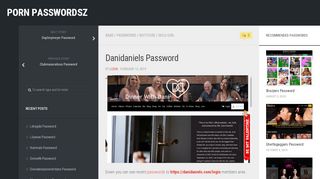 
                            2. Danidaniels Password – Porn PasswordsZ