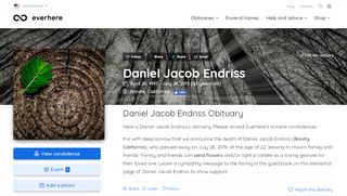 
                            9. Daniel Jacob Endriss Obituary (1997 - 2019) | Bonita ...