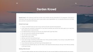 
                            3. Darden Krowd