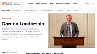 
                            7. Darden School Leadership - University of Virginia Darden ...