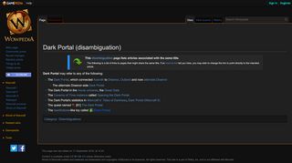 
                            5. Dark Portal (disambiguation) - Wowpedia - Your wiki guide to ...