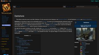 
                            5. Darkshore - Wowpedia - Your wiki guide to the World of Warcraft
