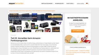 
                            8. Das Anmelden beim Amazon Partnerprogramm - amazon-affiliate…