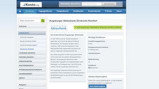 
                            8. Das Augsburger Aktienbank Girokonto Komfort im …