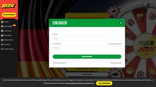 
                            2. Das beste Online Casino in Deutschland! - Rizk Casino